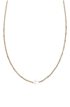 Sethi Couture Rose-cut Diamond Pendant Necklace In Rose Gold/ Diamond