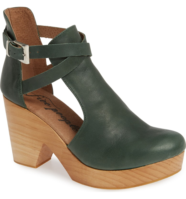 free people cedar clog green