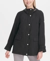 Calvin Klein Hooded Anorak Jacket In Black