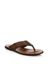 To Boot New York Leather Thong Sandals In Glomar Brown