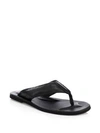 To Boot New York Leather Thong Sandals In Glomar Navy