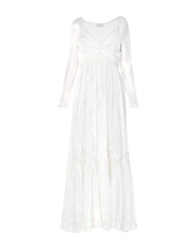 Etro Long Dresses In White