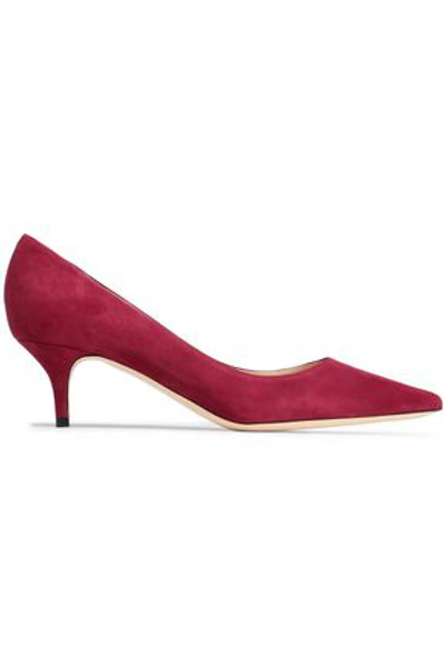 Jimmy Choo Woman Suede Pumps Burgundy