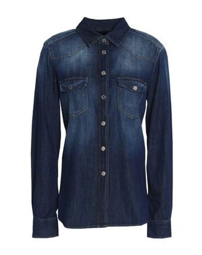 7 For All Mankind Denim Shirt In Blue