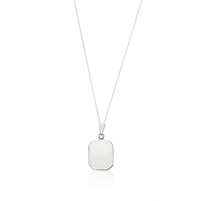 Lily & Roo Sterling Silver Small Square Locket Necklace