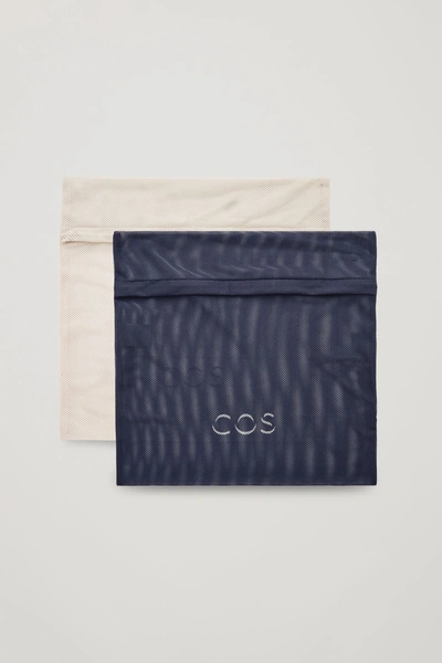 Cos Laundry Bag Set In Blue