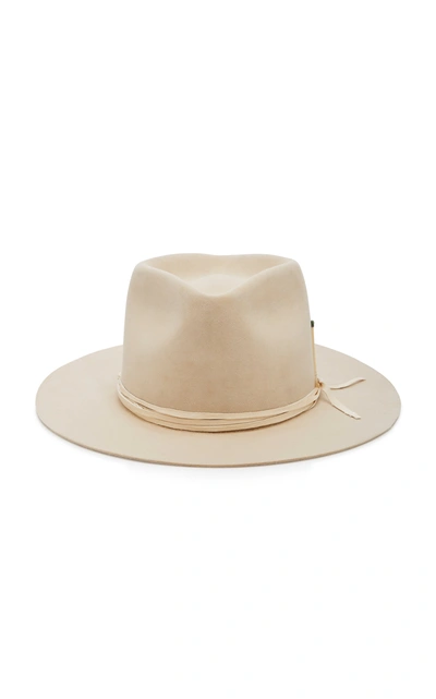 Nick Fouquet Cohiba Felt Fedora In White