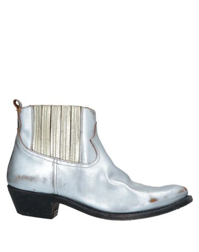 Golden Goose Ankle Boot In Silver