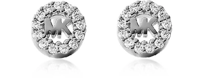 Michael Kors Designer Earrings Stud Earrings 925 Sterling Silver Women's Earrings In Argenté