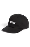 Goodlife Box Logo Washed Twill Cap In Black