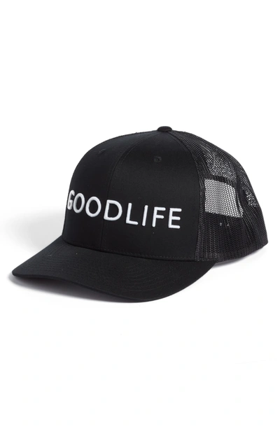 Goodlife Mesh Back Trucker Hat - Black