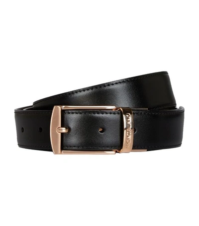 Montblanc Reversible Square Buckle Leather Belt