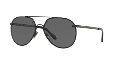 Burberry Grey Aviator Ladies Sunglasses Be3099 100187 61
