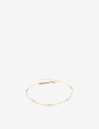 The Alkemistry Women's Yellow Gold Zoë Chicco 14ct Yellow-gold And Diamond Chain Bracelet
