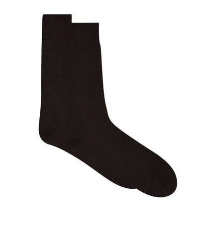 Pantherella Merino Wool-blend Short Socks