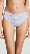 Hanky Panky American Beauty Rose Natural Rise Thong In Bonnie Blue