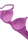 Natori Pure Luxe Underwire T-shirt Bra In Bright Plum/ Ballet Slipper