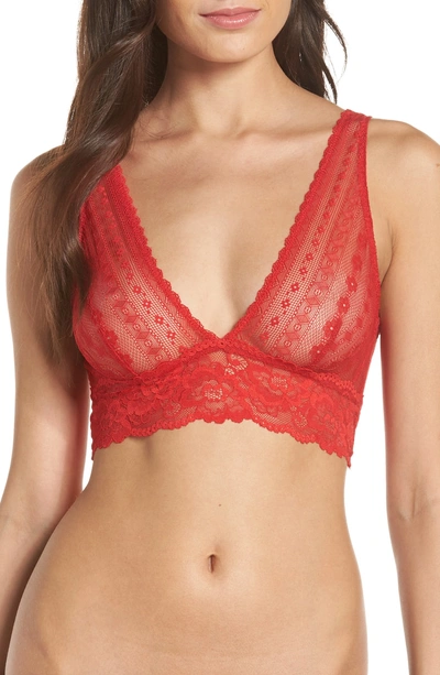 Free People Intimately Fp Lina Bralette In Red