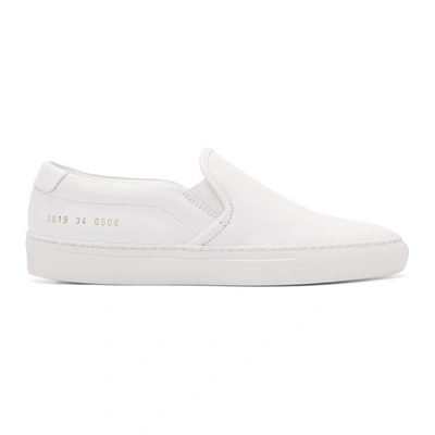 Common Projects White Leather Slip-on Sneakers