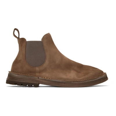 Marsèll Marsell Brown Suede Fungaccia Chelsea Boots In 5143 Suede