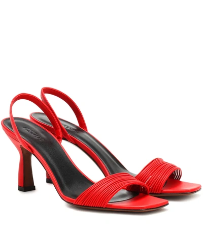 Neous Red Dilemma 80 Leather Slingback Sandals | ModeSens