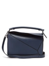 Loewe Puzzle Small Leather Cross-body Bag In Black