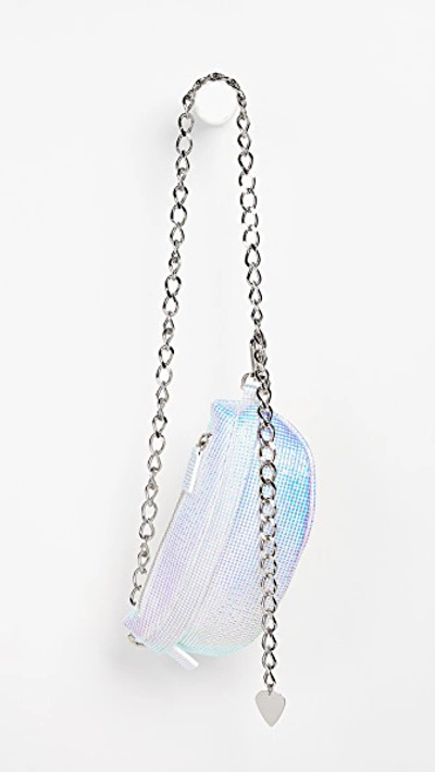 Avec La Troupe Le Troupe Chain Belt Bag In White