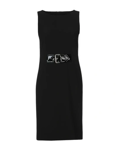 Moschino Short Dresses In Black