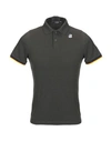 K-way Vincent Contrast Stretch Polo In Navy