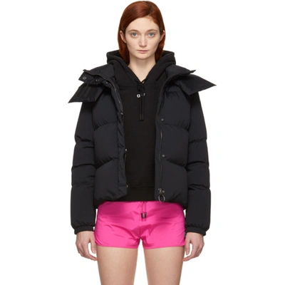 Off-white Printed Quilted Shell Down Jacket In Black