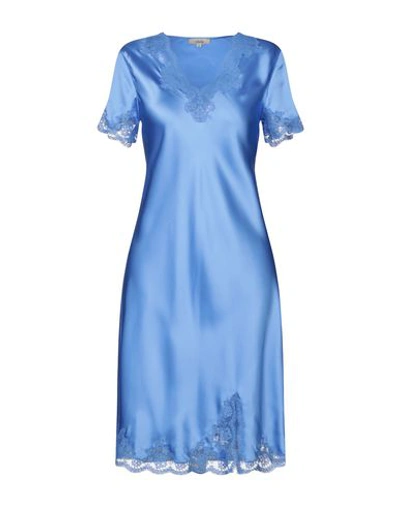 Vivis Nightgown In Slate Blue