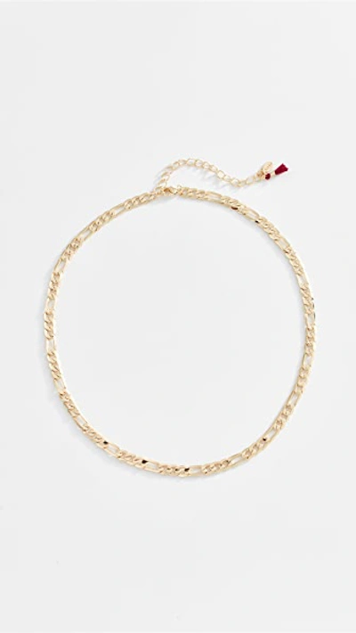 Shashi London Calling Necklace In Yellow Gold