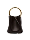 Marni Black Pannier Leather Bucket Bag