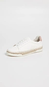 Dolce Vita Women's Madox Leather Low Top Sneakers In White Leather