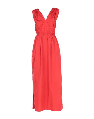 Barena Venezia Long Dress In Red