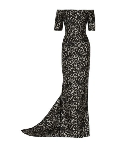 J Mendel Long Dress In Black