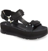 Camper Oruga Up Platform Sport Sandal In Black