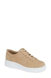 Camper Runner Up Sneaker In Medium Beige Leather