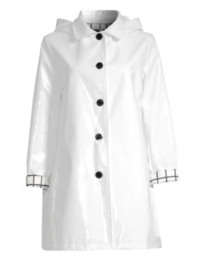 Jane Post Iconic Slicker Rain Coat In White