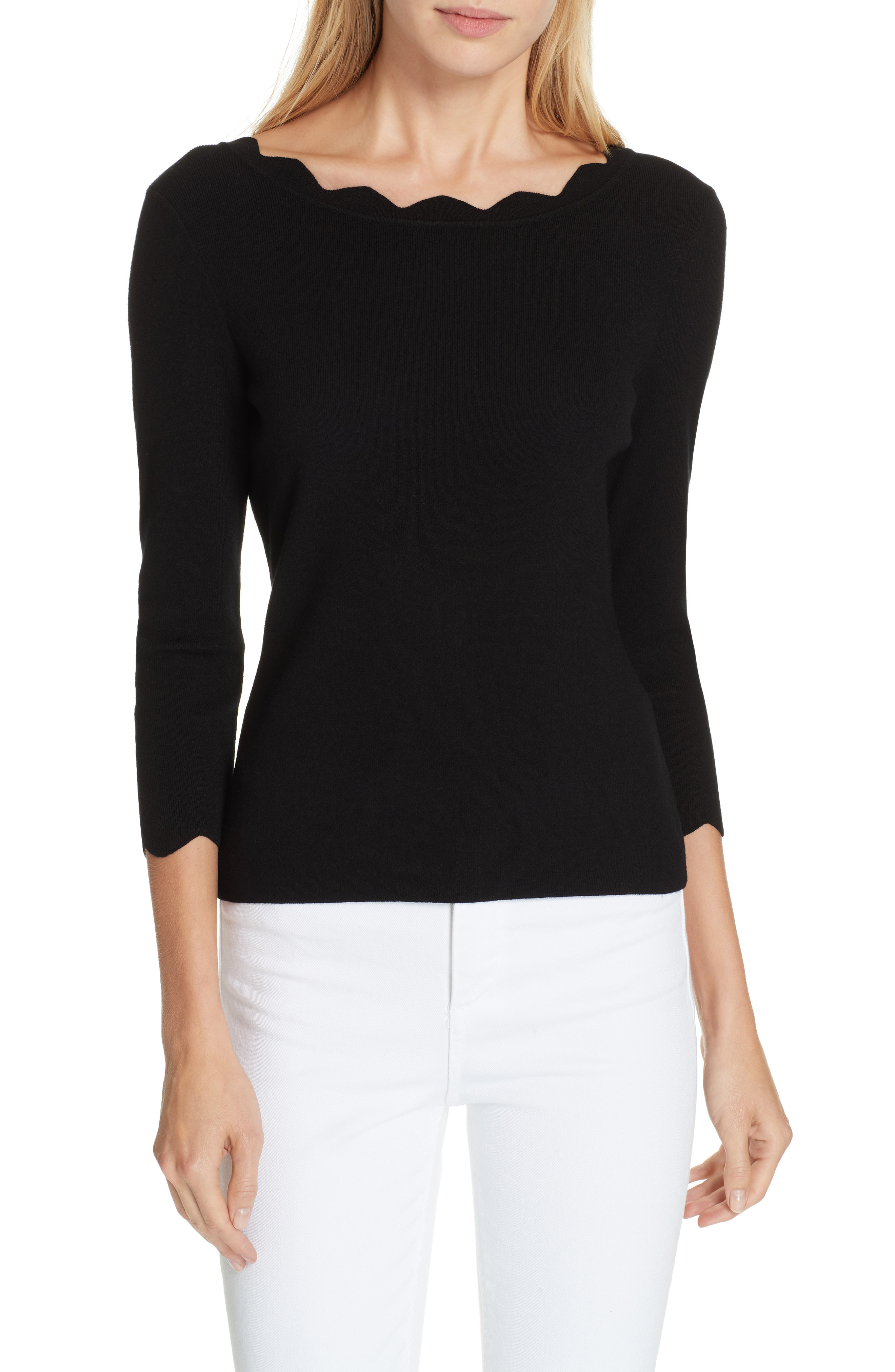 milly scallop top