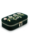 Wolf Zoe Rectangle Zip Case - Green In Forest Green