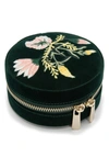 Wolf Zoe Round Travel Case - Green In Forest Green