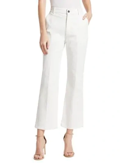 Altuzarra Adler Cropped Flare Jeans In White