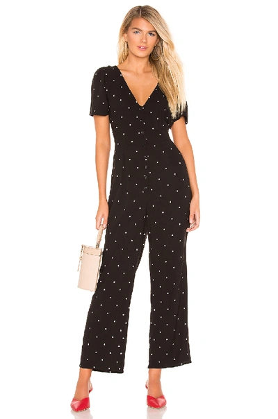 Amuse Society On The Bright Side Crop Jumpsuit In Black