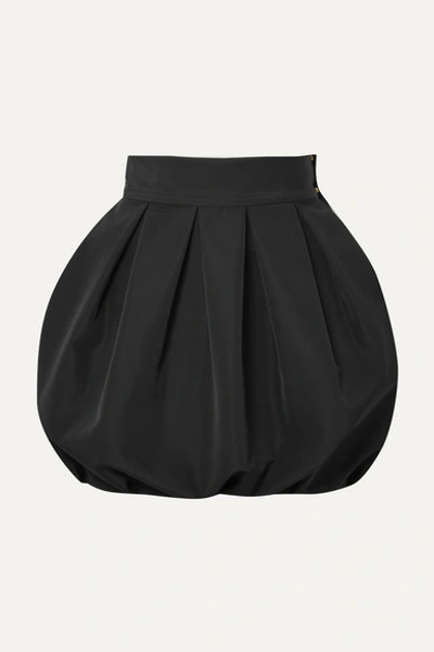 Alexandre Vauthier Faille High Waist Balloon Mini Skirt In Black