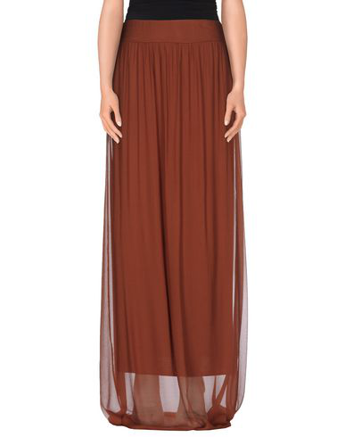 Kaos Long Skirts In Brown | ModeSens