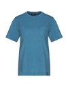 Drumohr T-shirts In Pastel Blue