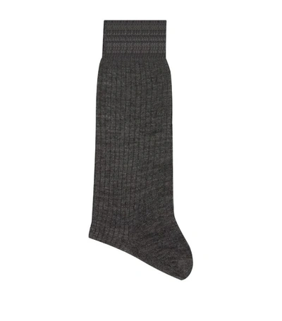 Pantherella Ribbed Merino Wool Socks