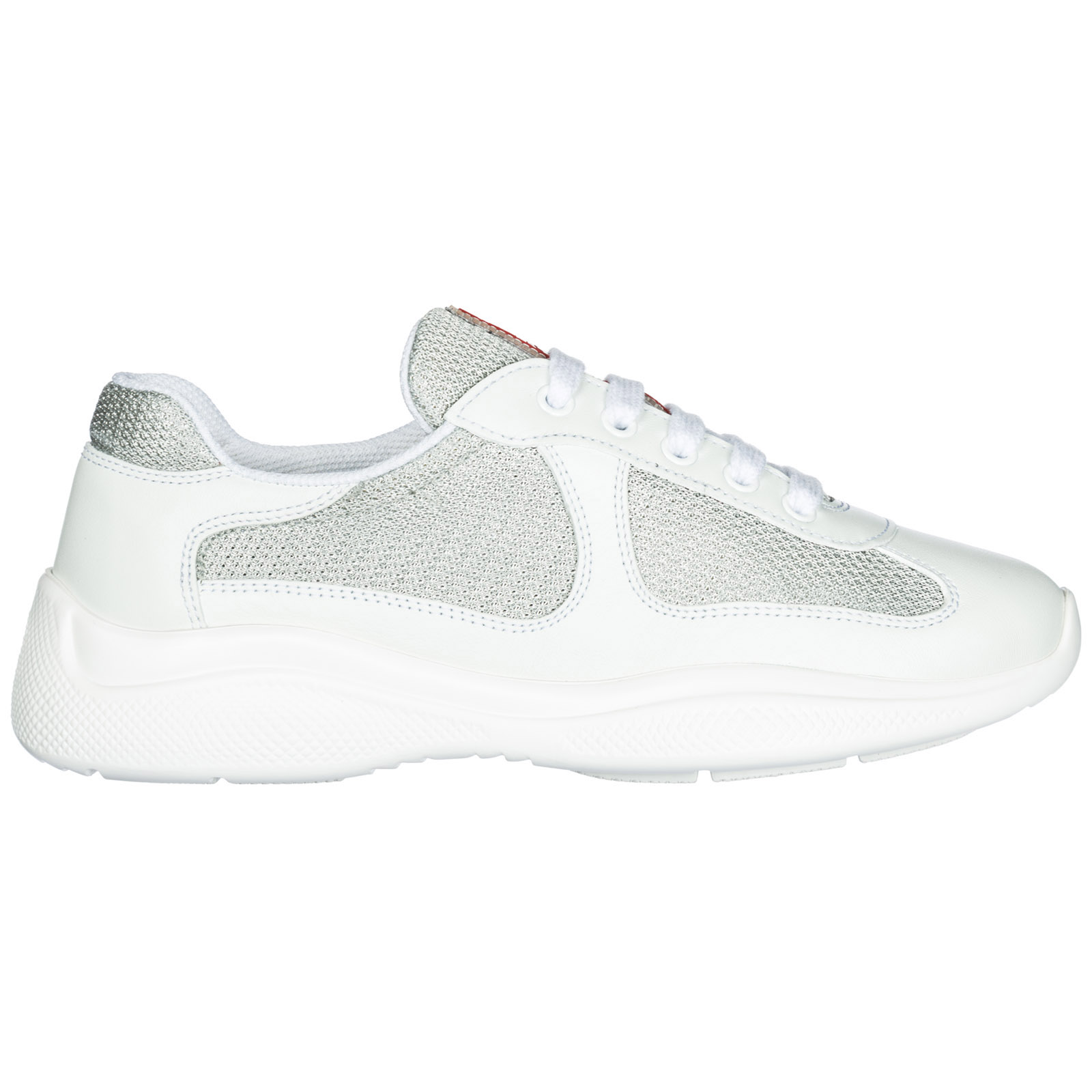 all white prada trainers