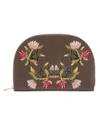 Wolf Zoe Embroidered Travel Jewelry Portfolio In Mink